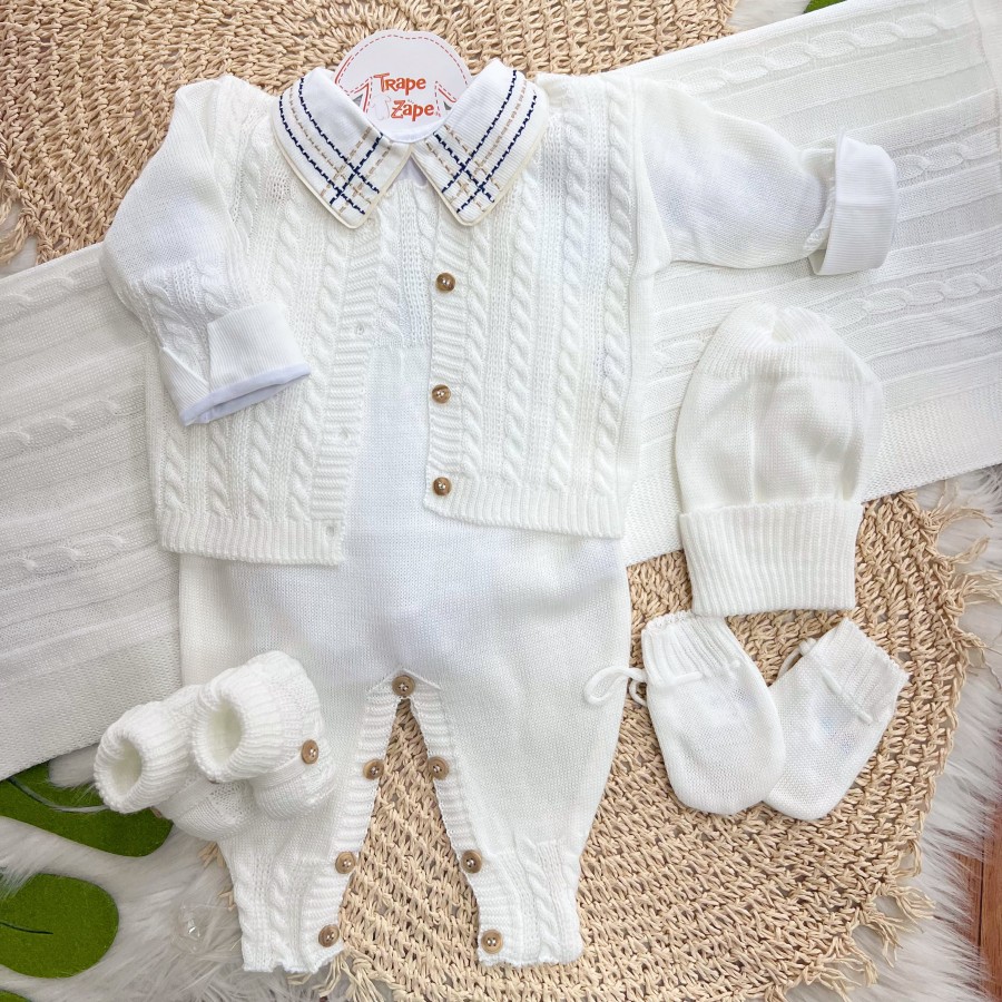 Saída de Maternidade Completa 7 Peças - Branco